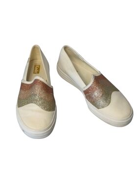 Keds Double Decker Glitter Wave Slip On Sneakers